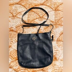 Tory Burch IVY Leather Expandable Crossbody/Shoulder Bag.